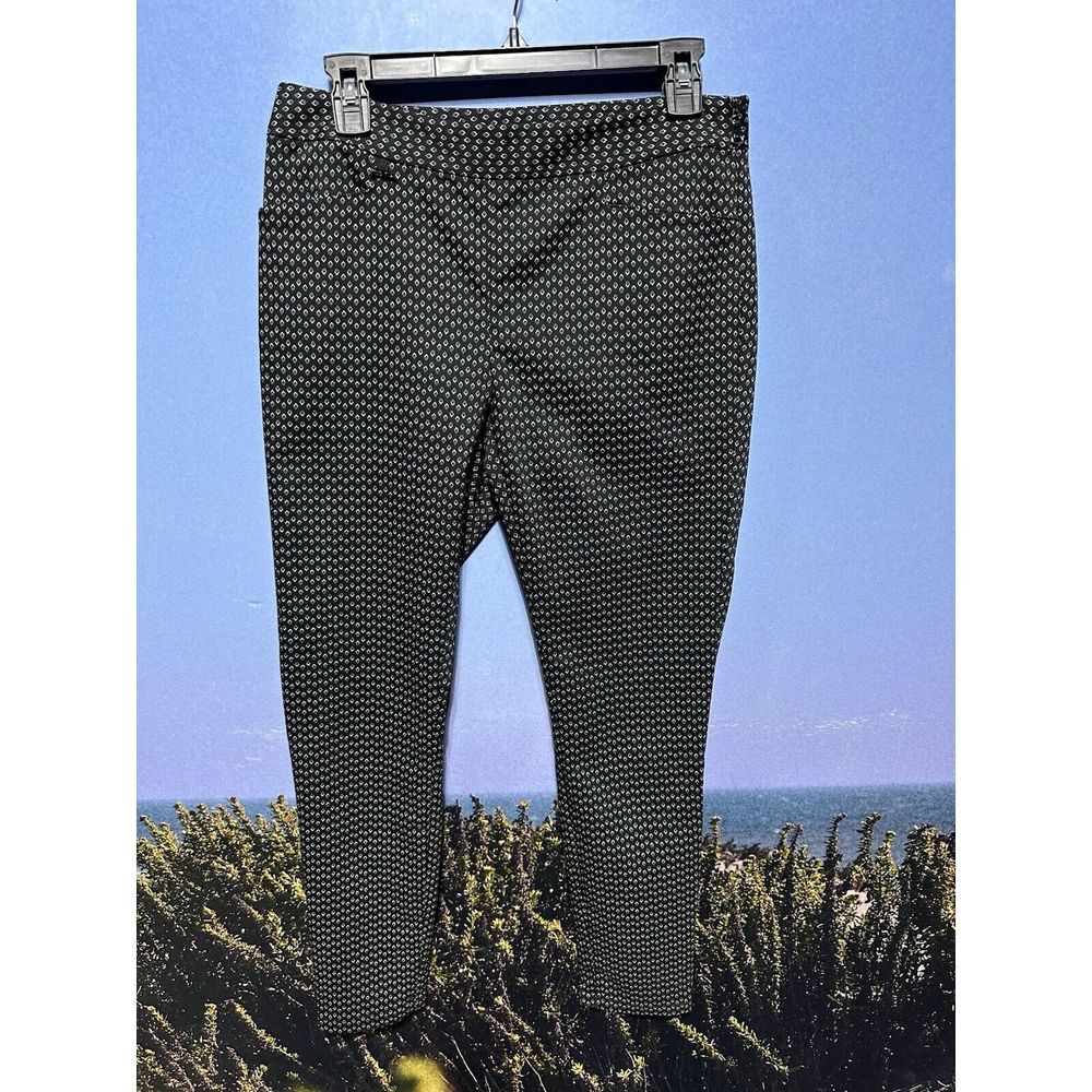 Polo Golf Pants Ralph Lauren Black with‎ White Geometric Pattern Women's Size 4